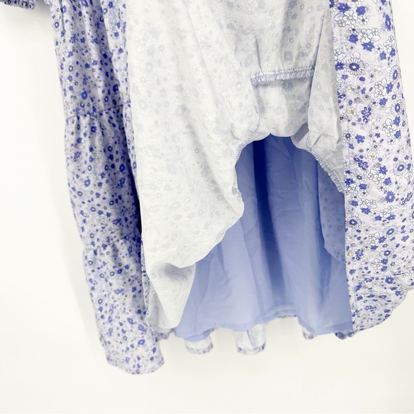 NWT Hyacinth House Tuckernuck Leonie Lilac Purple Floral Ric Rac Mini Dress - Picture 7 of 10